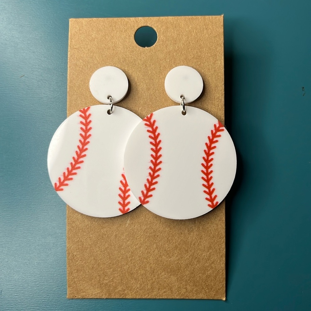 Baseball Earrings